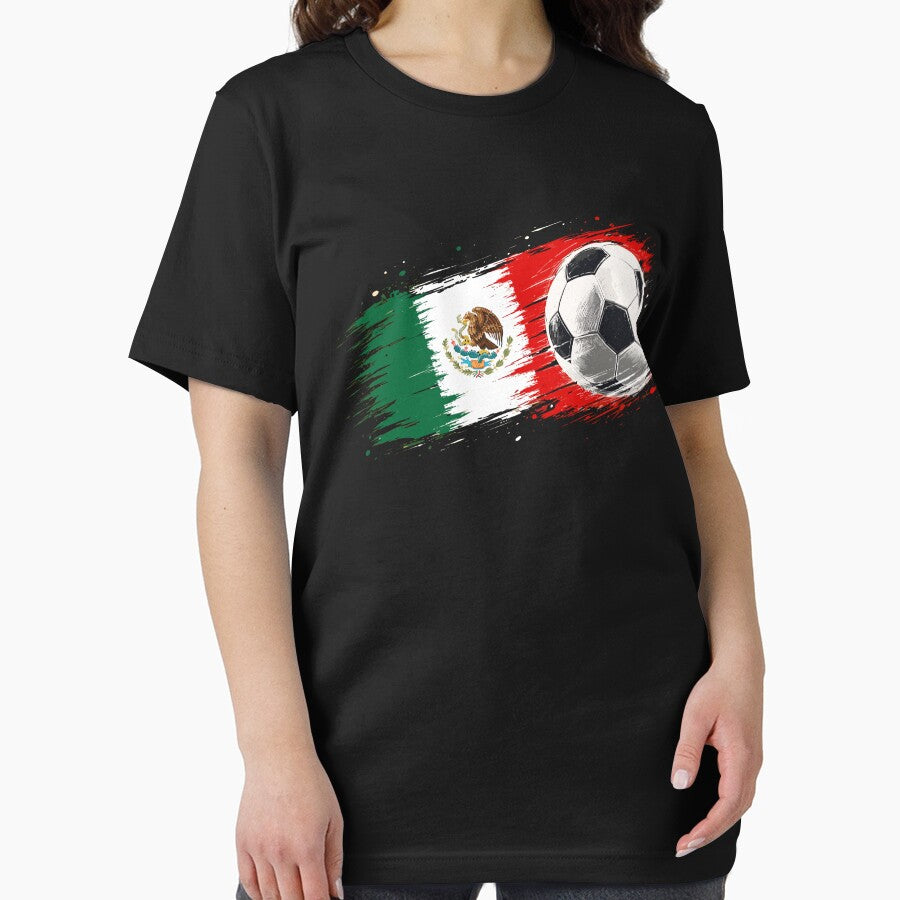 Mexico Soccer Flag Ball Vintage Distressed Football Fan by kienoy