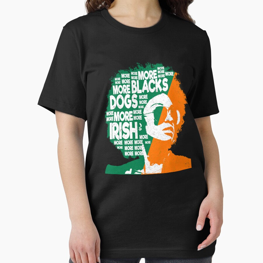 More Blacks More Dogs More Irish Ireland Flag Anti-Racism. by 2MDesign