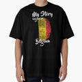 My story began in Belgium Flag Fingerprint DNA Belgian by PartyShirts1