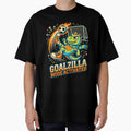 Goalzilla Mode Activated – Funny Soccer Dinosaur Mascot Retro Sports Design by DesignDoodleArt