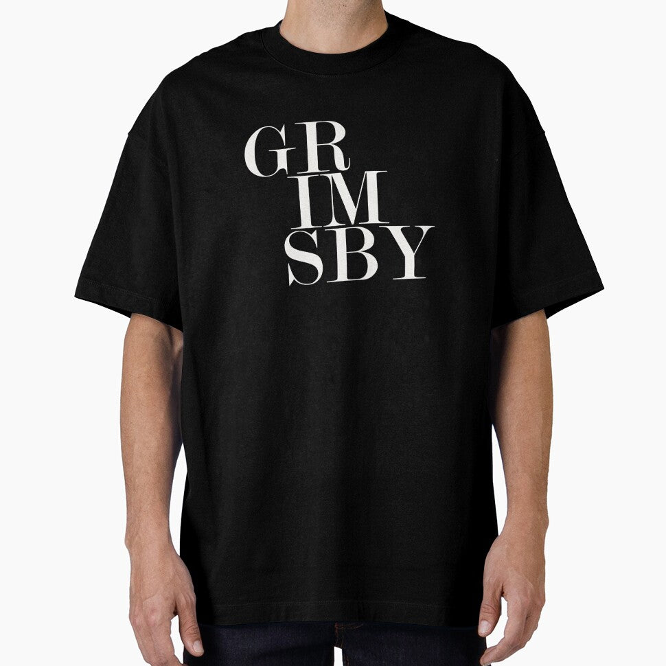 Grimsby UK Town Typography Minimalist Patriotic Travel Souvenir by kakarikihill
