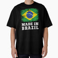 Vintage Made in Brazil Distressed Brazilian Flag by Dmetalx Art Apparel