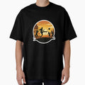 Vintage Sunset Soccer Silhouette by abdelski