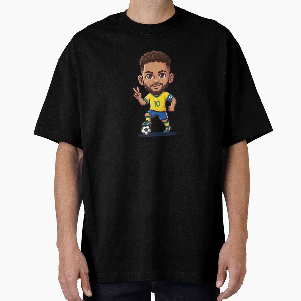 Cute MiniPop Brazil Soccer Star 10 - Chibi Football Fan Art by ZIKI VI