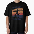 Football Krazy Female Soccer Player  Retro Sunset Grunge by MimsTees