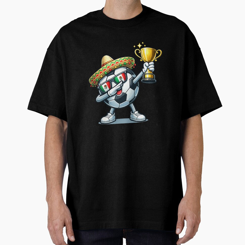 Dabbing Soccer Ball Sombrero Cinco de Mayo Mexican Football by QuiteOrbit