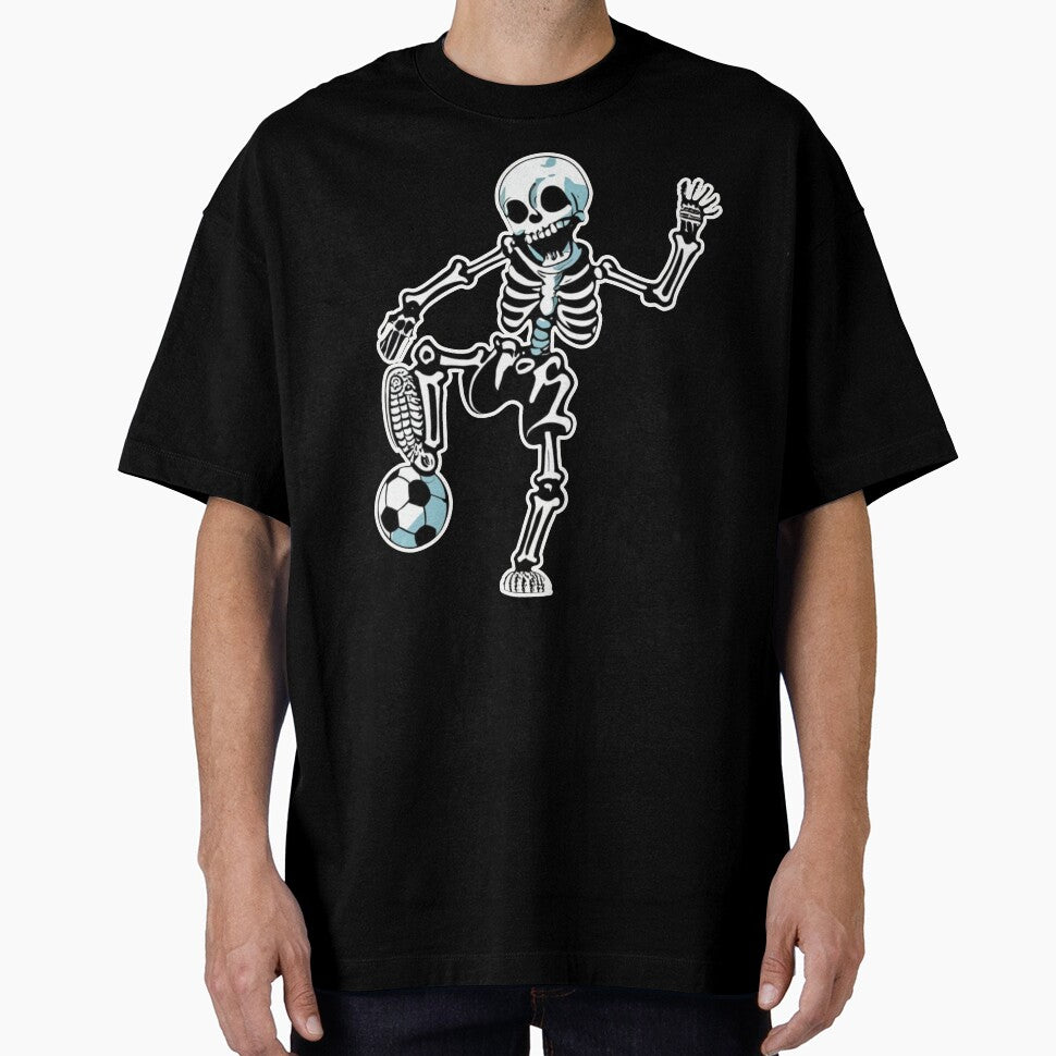 Skeleton Halloween Men Boys Soccer Player Halloween by splashworks