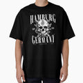 Hamburg Germany lettering with skull by Ecmoprints
