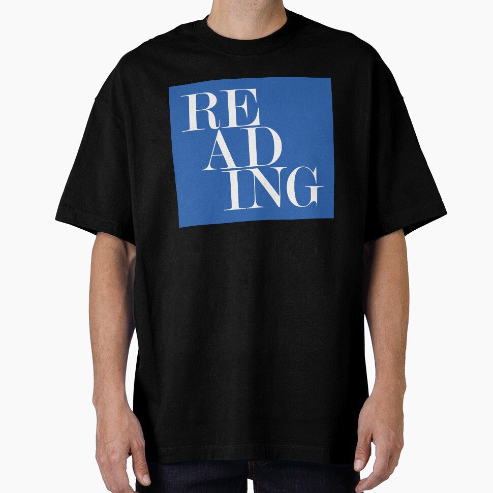 Reading UK City Typography Minimalist Patriotic Travel Souvenir by kakarikihill