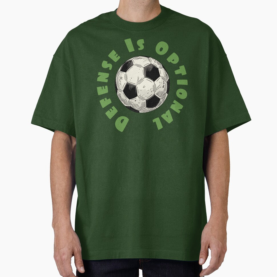 Defense Is Optional – Funny Soccer Player Design by CARPIO Creations