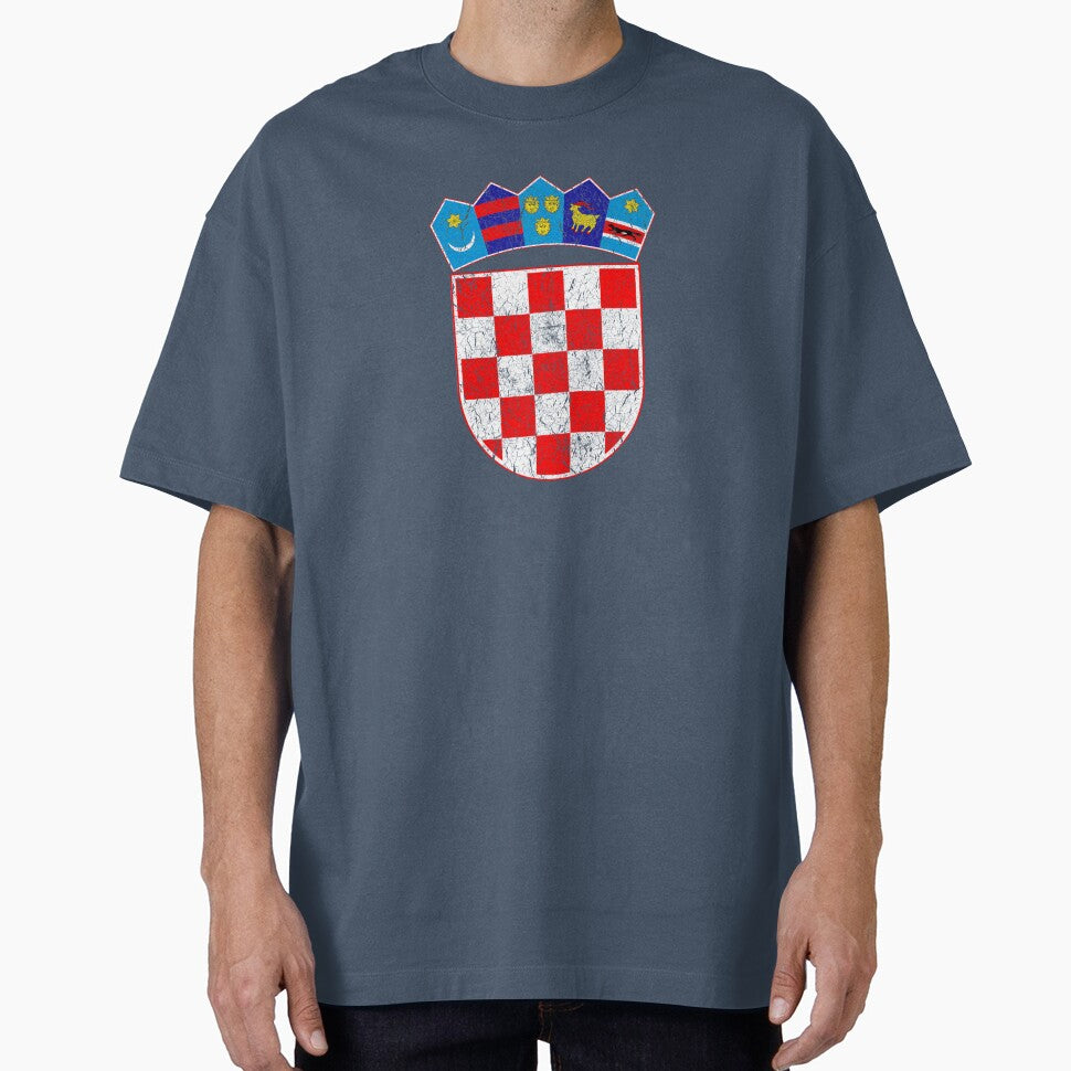 Vintage Croatia Croatian Flag - Hrvatska Sahovnica by vladocar