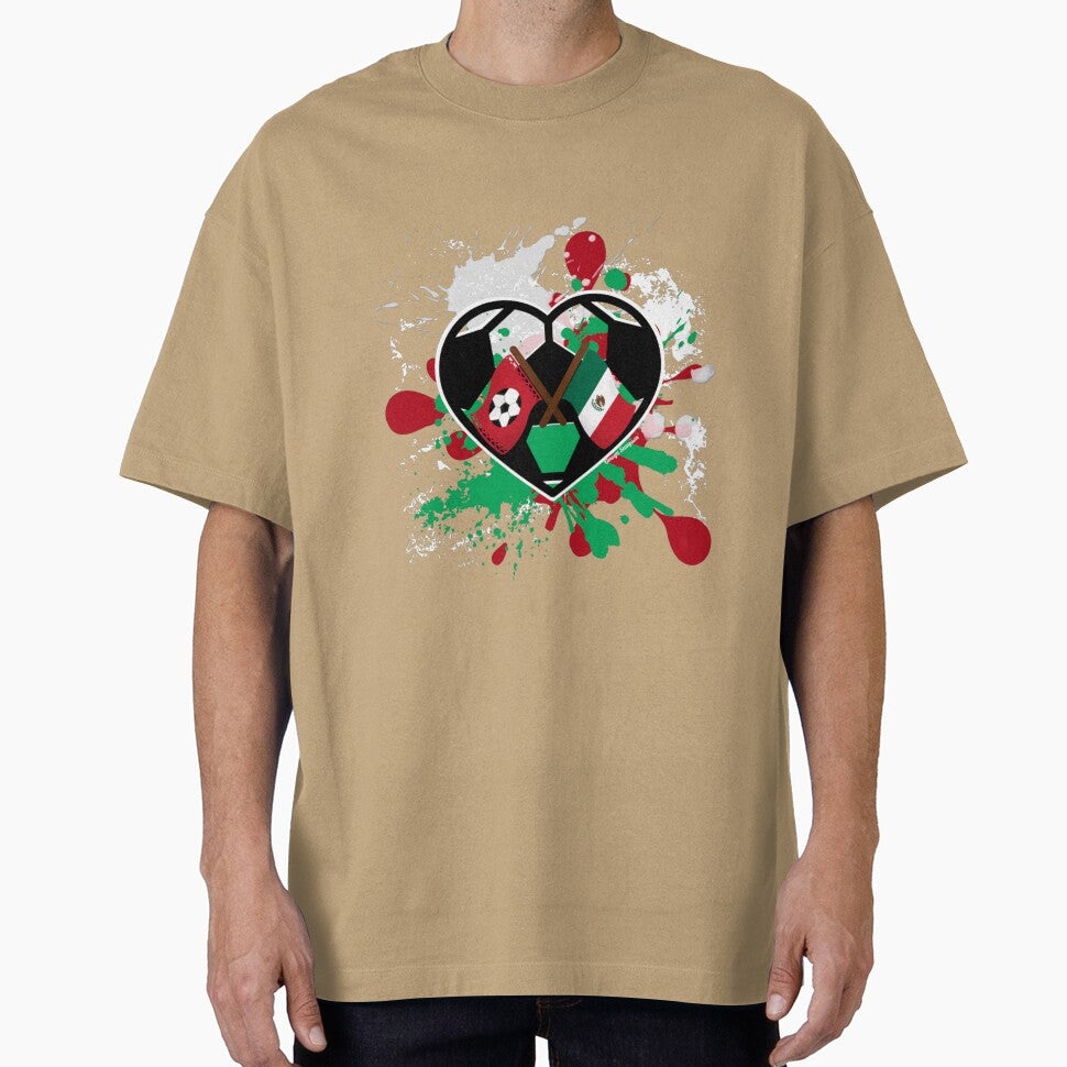 Soccer and Mexican Flag Soccer Heart by artbyomega