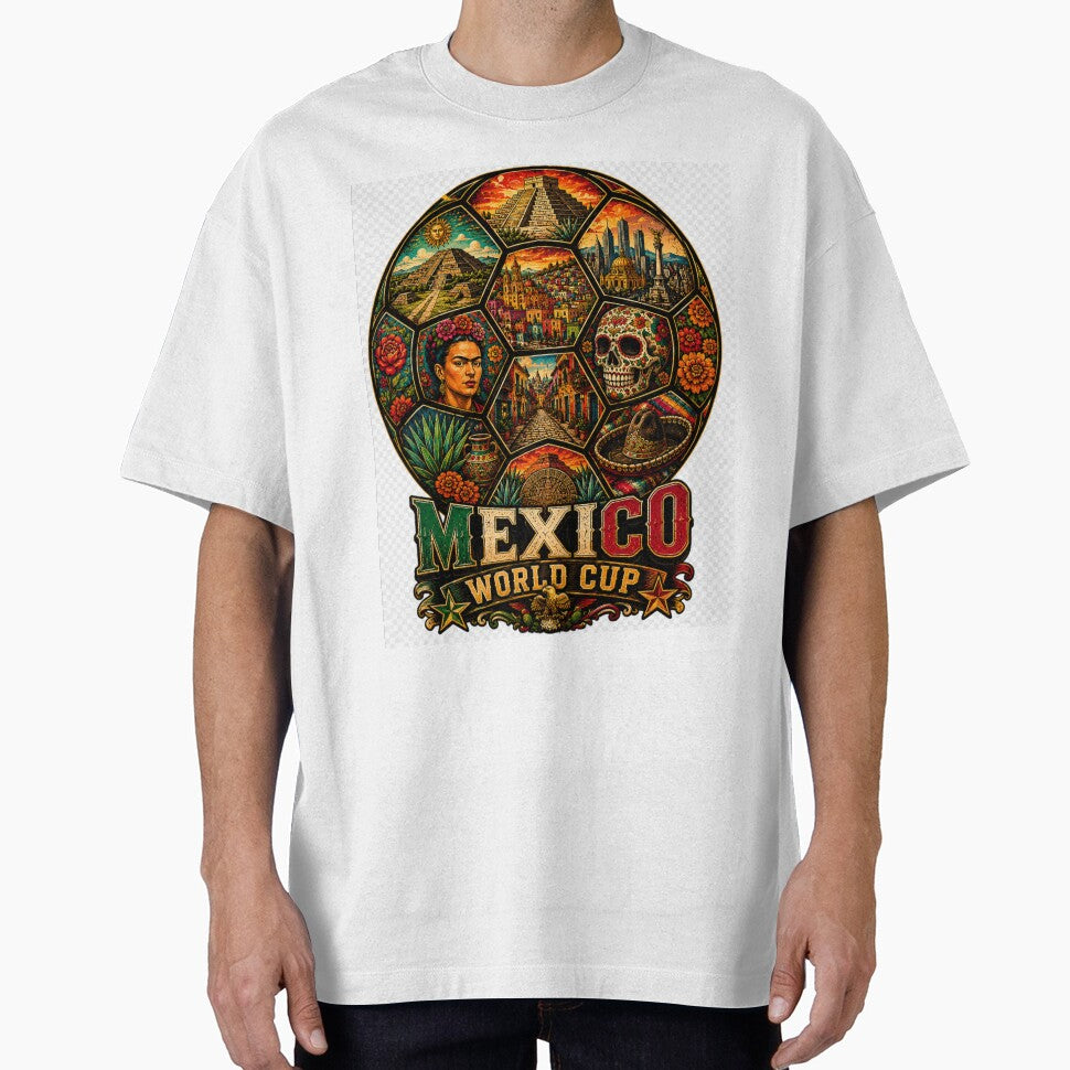 Mexico Soccer Shirt - Mexican Landmarks Football Gift for Mexico Fans by UrbanPrintVibes
