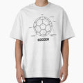 Vintage Football Blueprint Minimalist Patent Drawing Shirt by Mr-wow