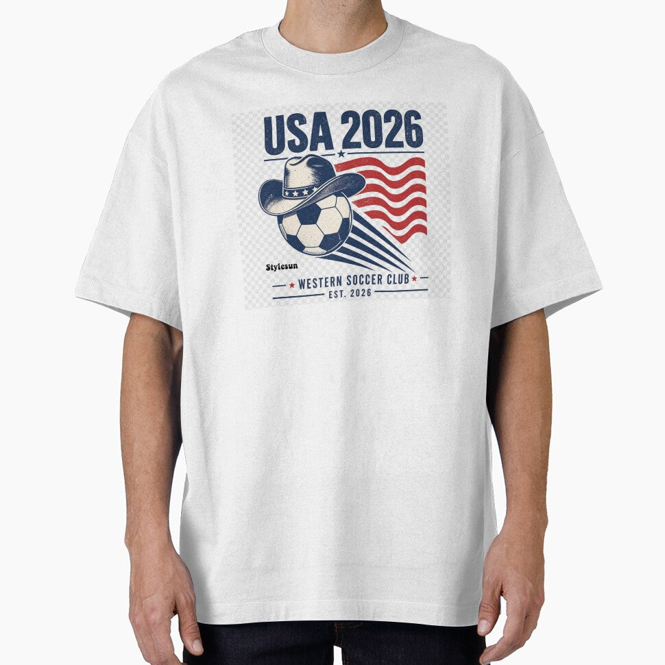 Comfort Colors 1990s USA Football Team T-Shirt Cropped T-Shirt of the USA Team by MstyleSun