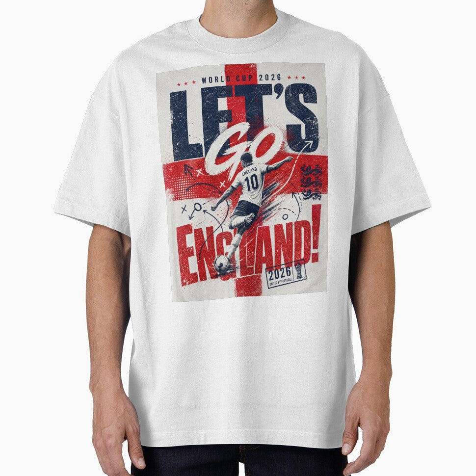 World Cup 2026 | Let’s Go England Distressed Graphic by Jandedan