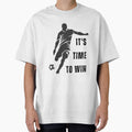 It's Time To Win Soccer Player T-Shirt Football Motivational Gift Grunge Tee by oonproducts