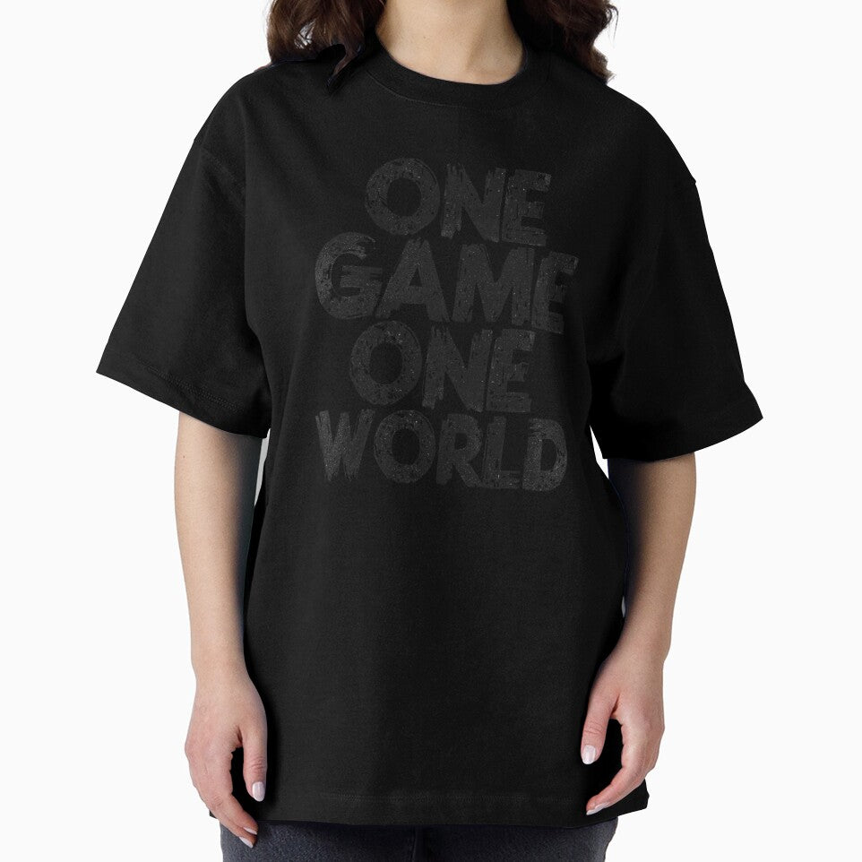 One Game One World Grunge Soccer Typography by Little-Miracle
