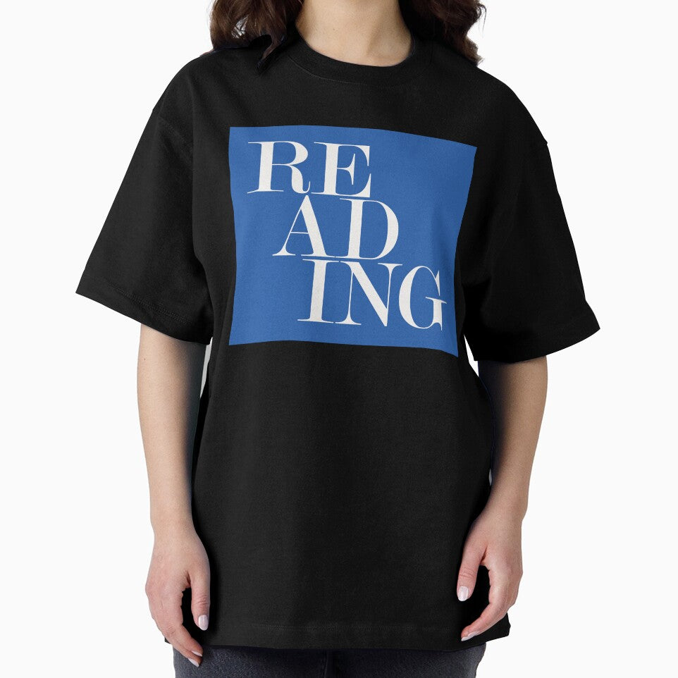 Reading UK City Typography Minimalist Patriotic Travel Souvenir by kakarikihill