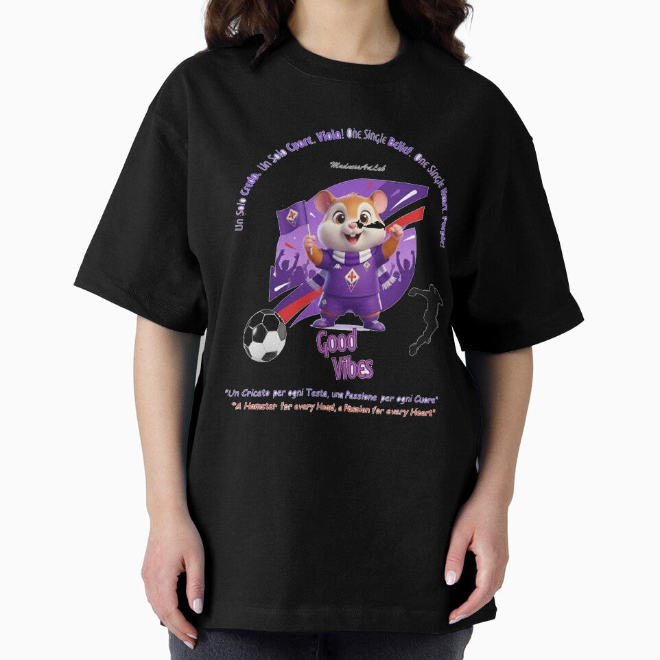 Cute Hamster Soccer Fan in Purple Jersey by MadnessArtLab