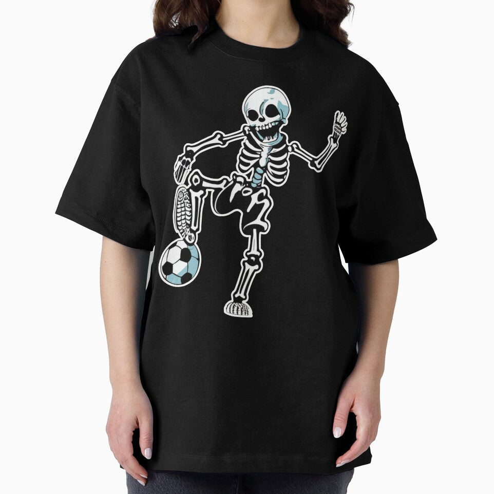 Skeleton Halloween Men Boys Soccer Player Halloween by splashworks