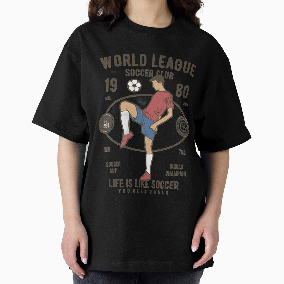 World League Soccer Club – Retro Vintage Sports Poster by ROHIT GUPTA