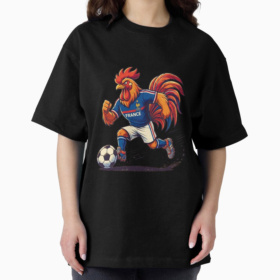 Retro 90s France Soccer Rooster Graphic Art by Ink & Void Co.