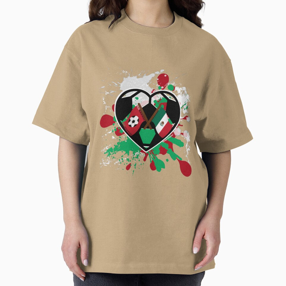 Soccer and Mexican Flag Soccer Heart by artbyomega