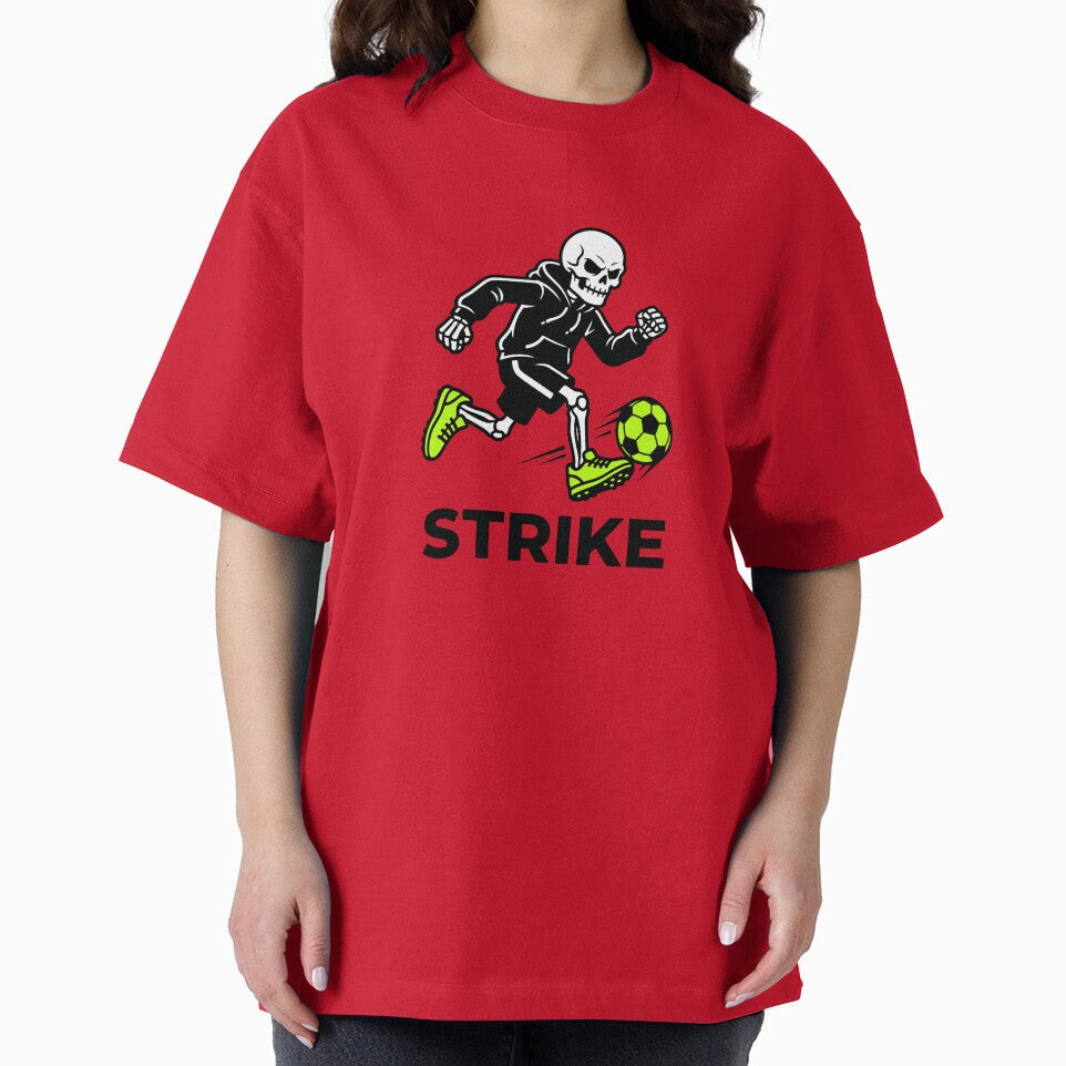 Cool Striker Skeleton Soccer Ball Run Laptop Decal by Mr-wow