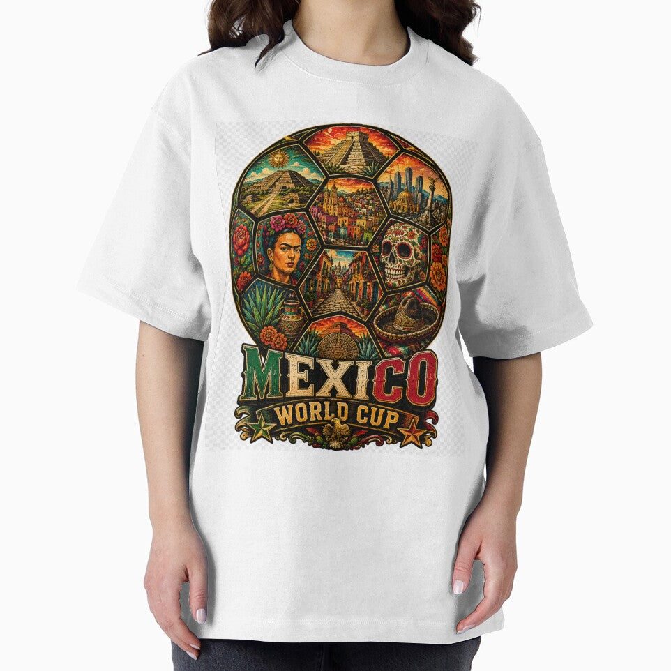 Mexico Soccer Shirt - Mexican Landmarks Football Gift for Mexico Fans by UrbanPrintVibes