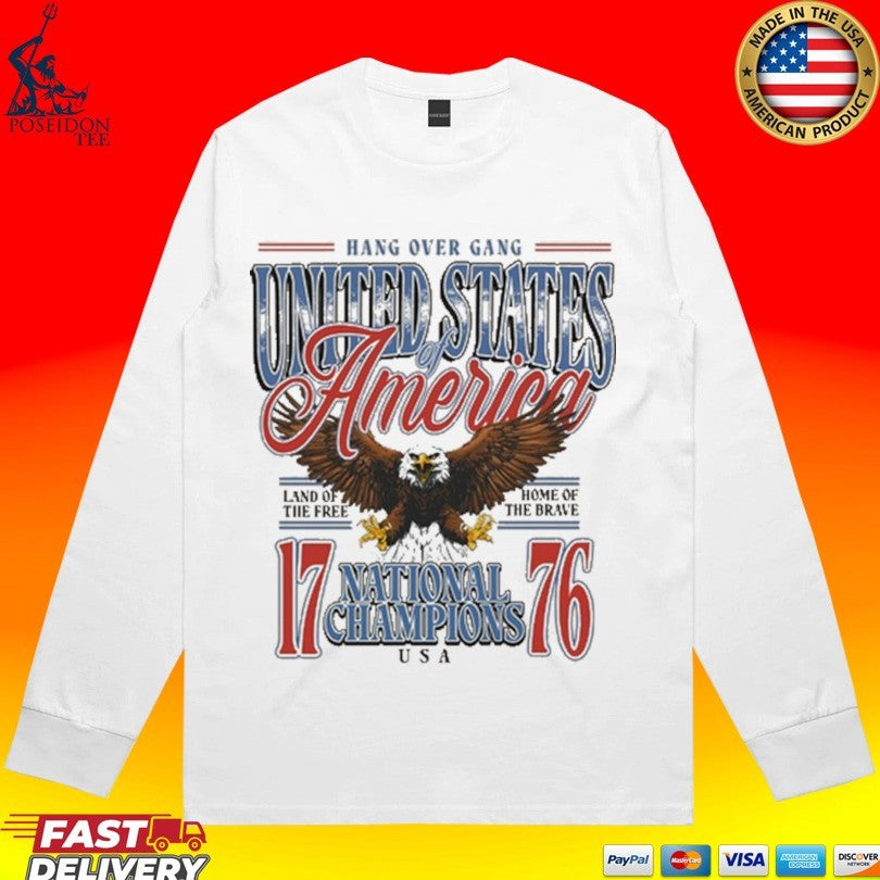 United States Of America World Champions Hang Over Gang T-shirt