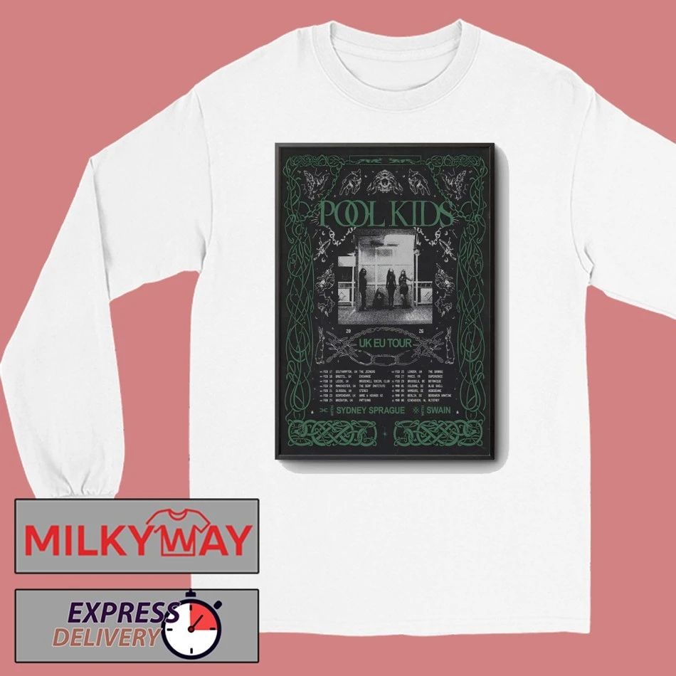 Pool Kids UK EU Tour 2026 Poster shirt
