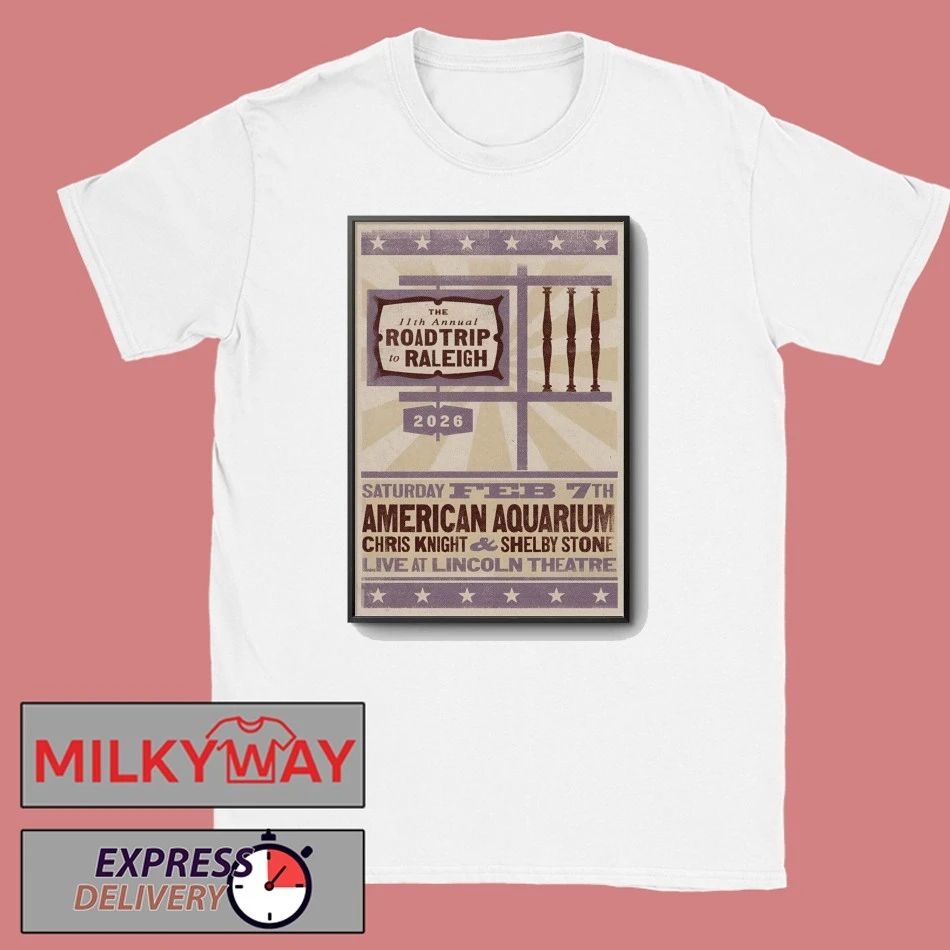 Road Trip To Raleigh Feb 7 2026 Raleigh NC Poster shirt