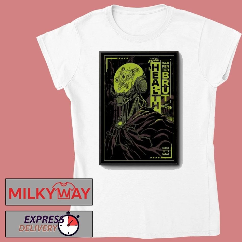 HEALTH and Carpenter Brut Concert House of Blues Boston 04.17.2026 Poster shirt