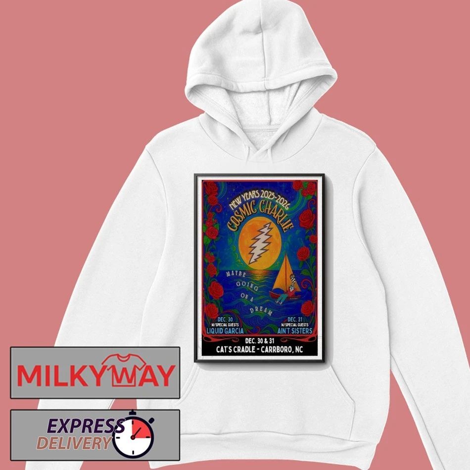 Cosmic Charlie Carrboro, NC Dec 30-31 2025 Poster shirt