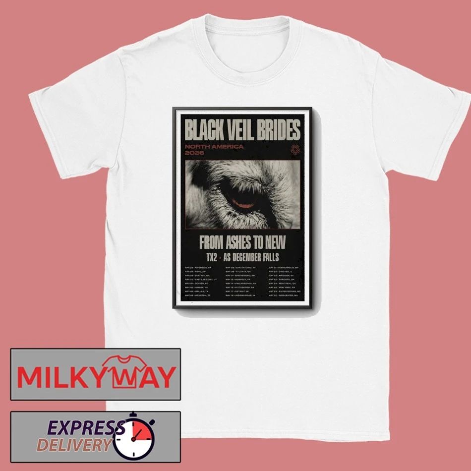 Black Veil Brides North American Tour 2026 Poster shirt
