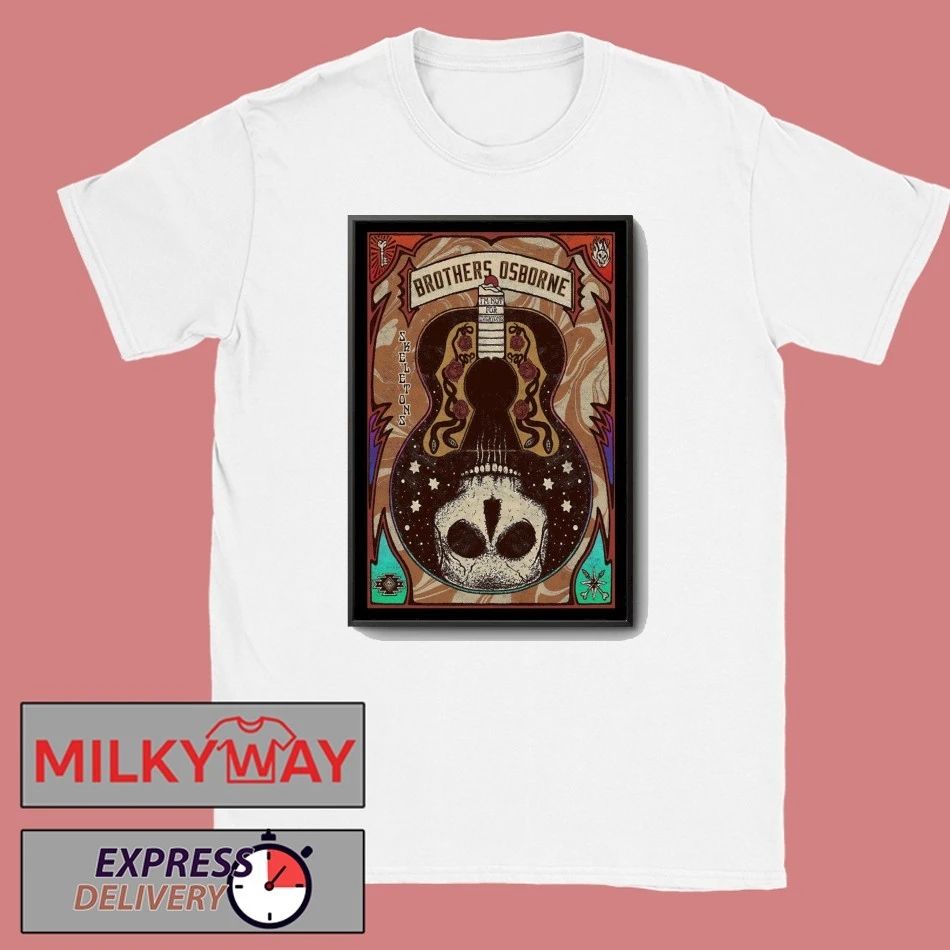 Brothers Osborne 5 Year Anniversary of Skeletons Poster shirt
