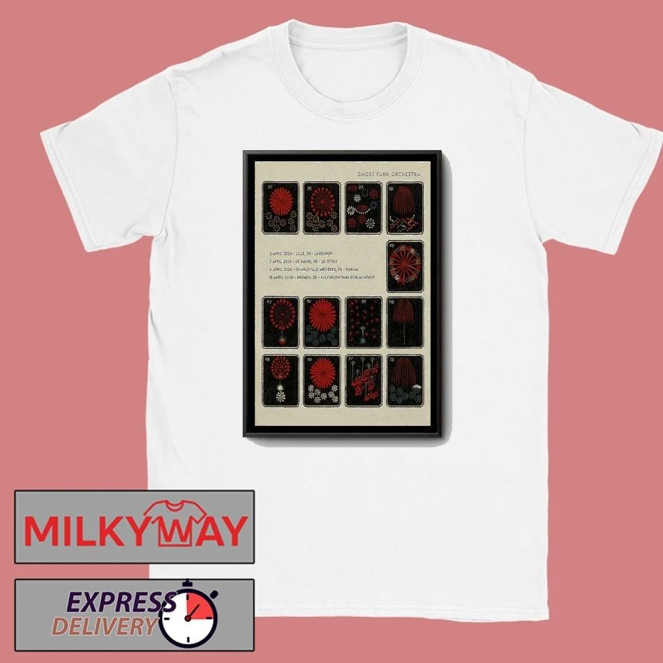 Ghost Funk Orchestra April Tour 2026 Poster shirt