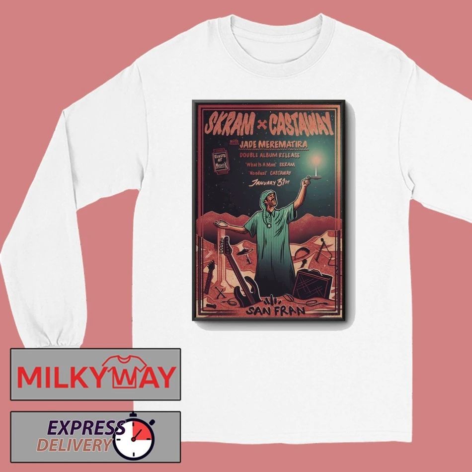 SKRAM And Castaway Event Wellington On Jan 31 2026 Poster shirt