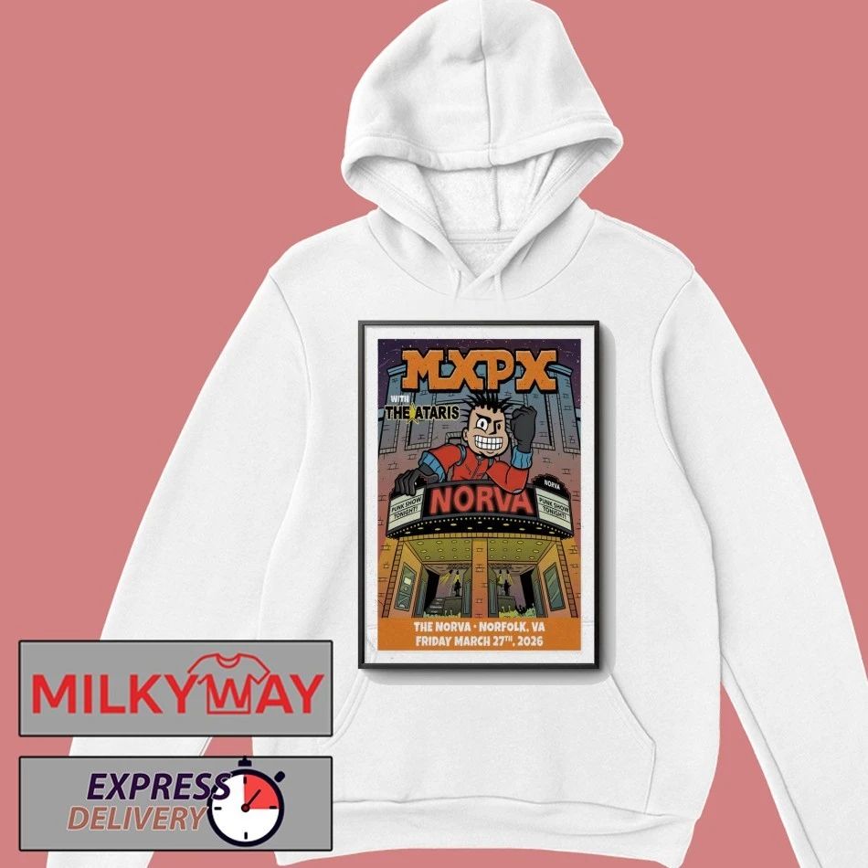 MXPX Norfolk, VA March 27 2026 The NorVa Tour Poster shirt