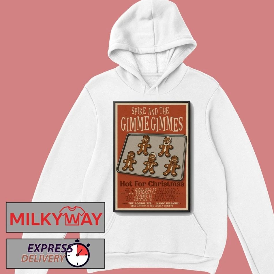 Poster Spike And The Gimme Gimmes Hot For Christmas 2025 Shows shirt
