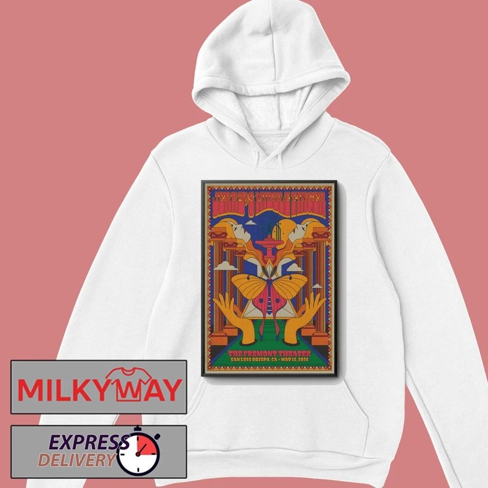 Jerry’s Middle Finger 5 15 2026 San Luis Obispo CA Poster shirt