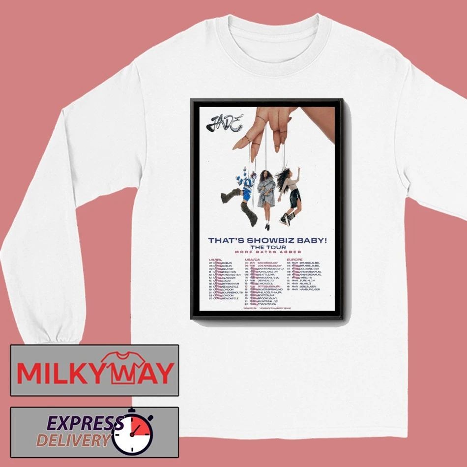 JADE That’s Showbiz Baby The Tour 2025-2026 Poster shirt