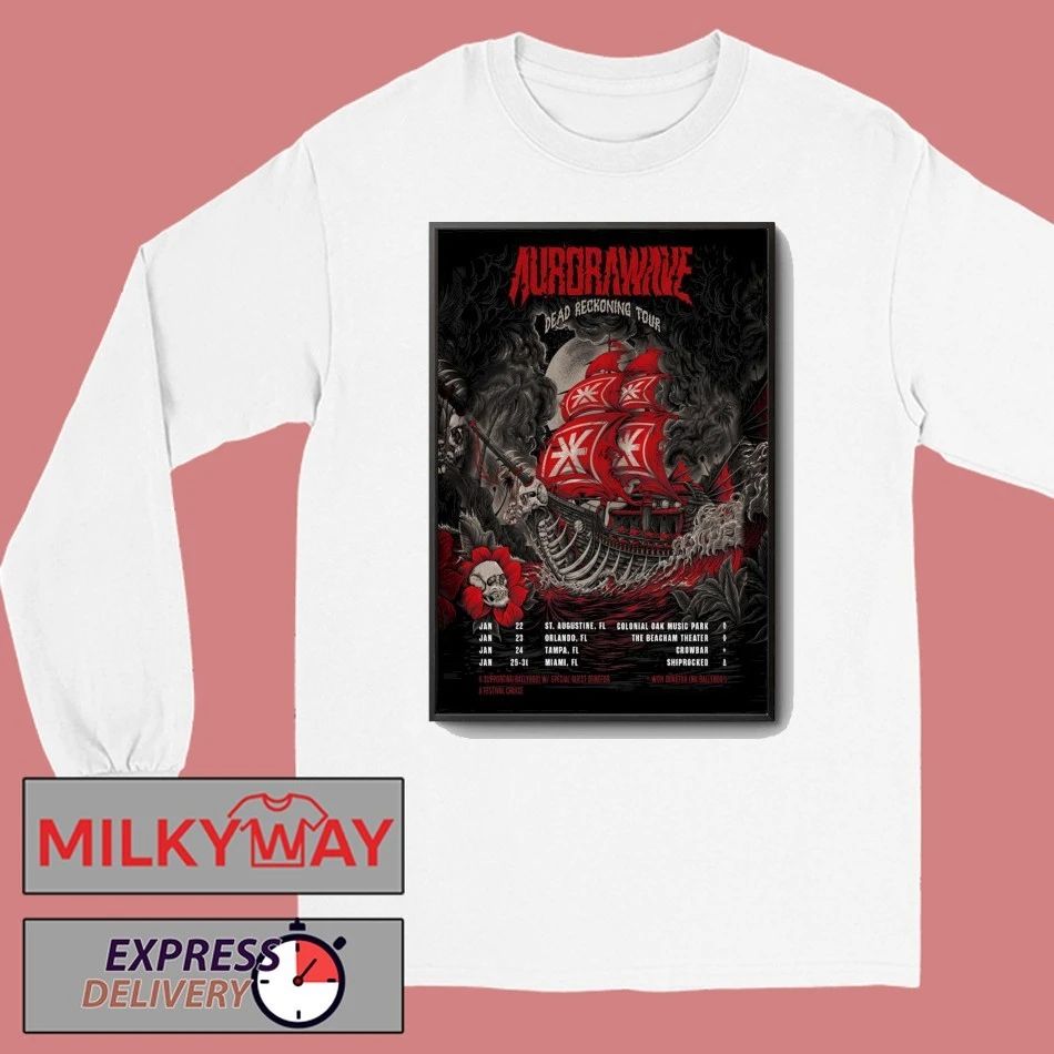 Poster Aurorawave Dead Reckoning 2026 Tour shirt