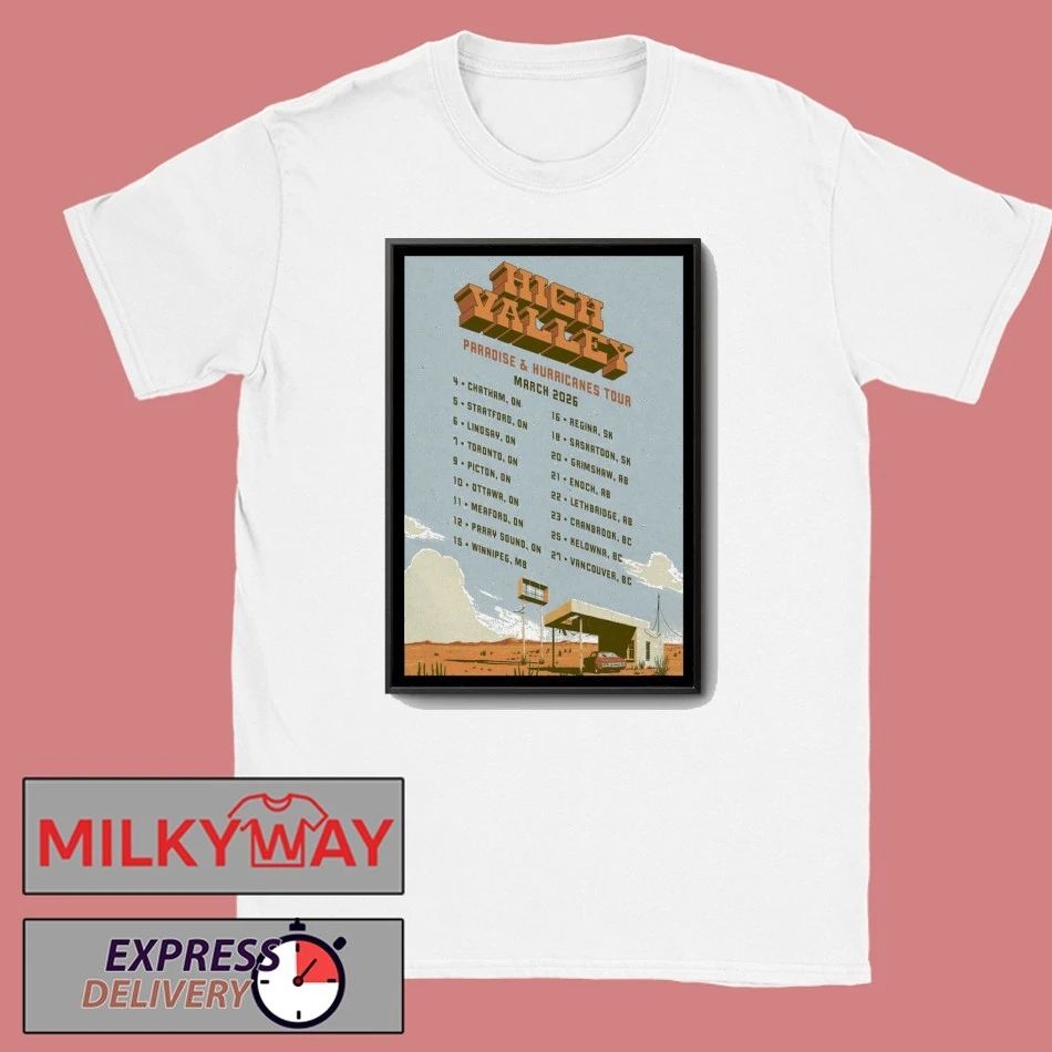 High Valley Paradise Hurricanes March 2026 Poster shirt