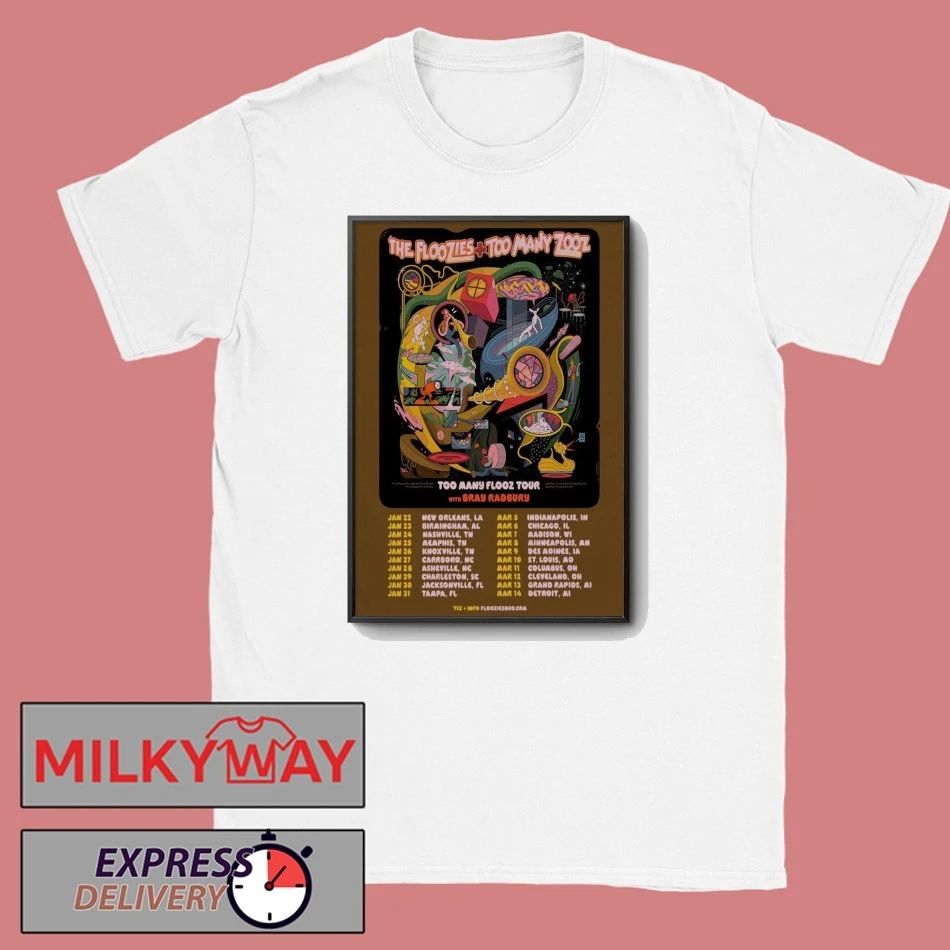 The Floozies Too Many Flooz Tour 2026 Poster shirt