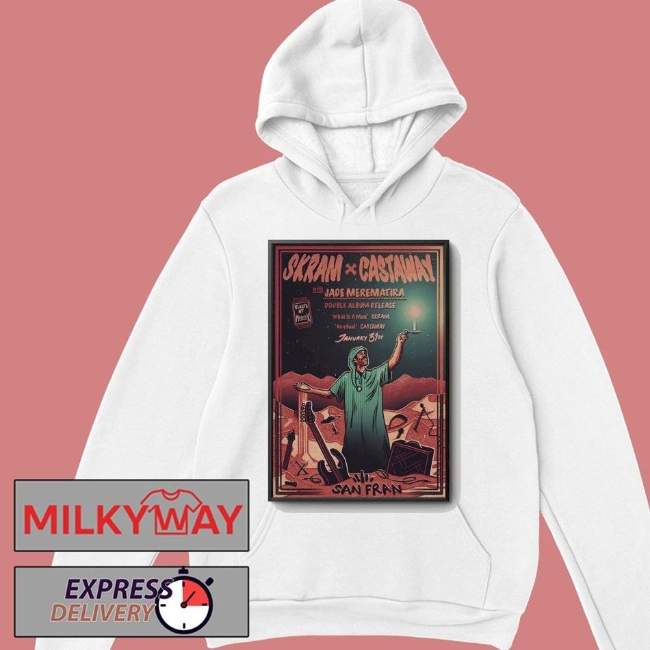 SKRAM And Castaway Jan 31 2026 San Fran In Wellington NZ Poster shirt