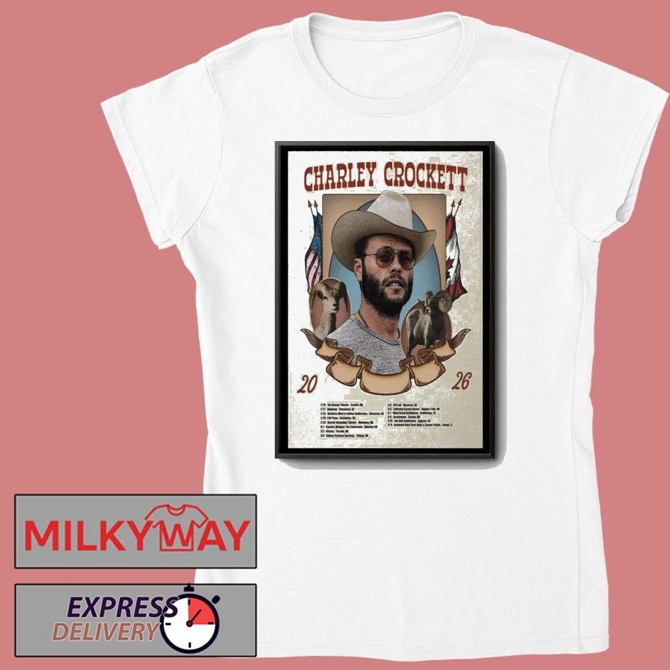 Charley Crockett Tour 2026 Poster shirt