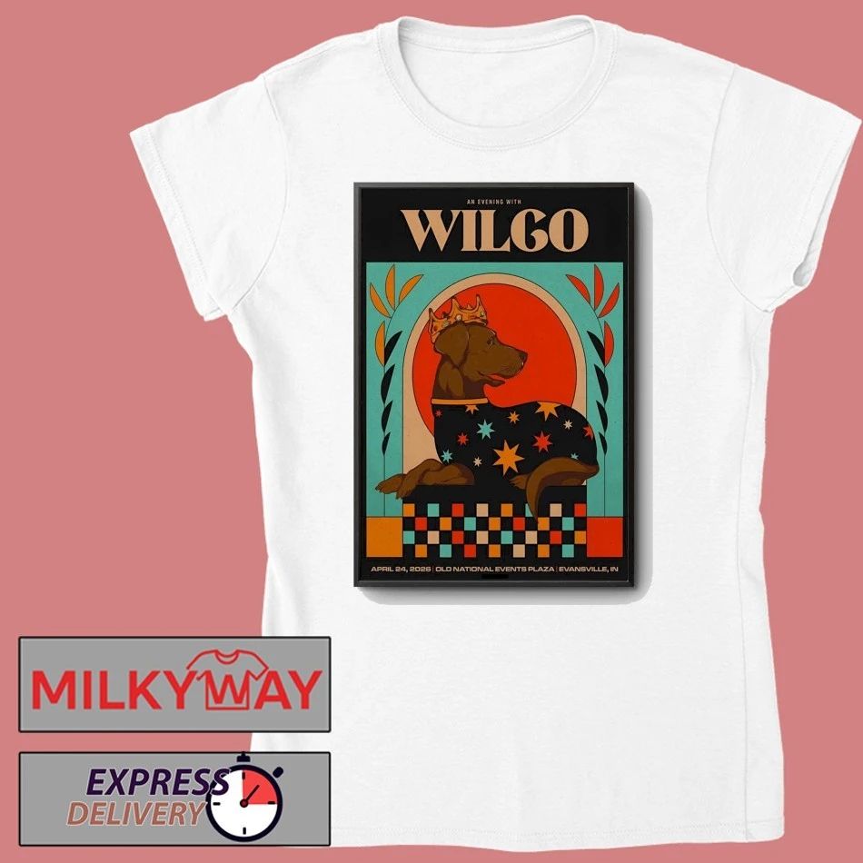 Wilco Apr 24 2026 Old National Events Plaza in Evansville IN Poster shirt