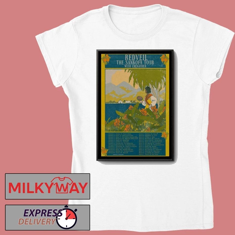 Redveil The Sankofa Tour 2026 Poster shirt